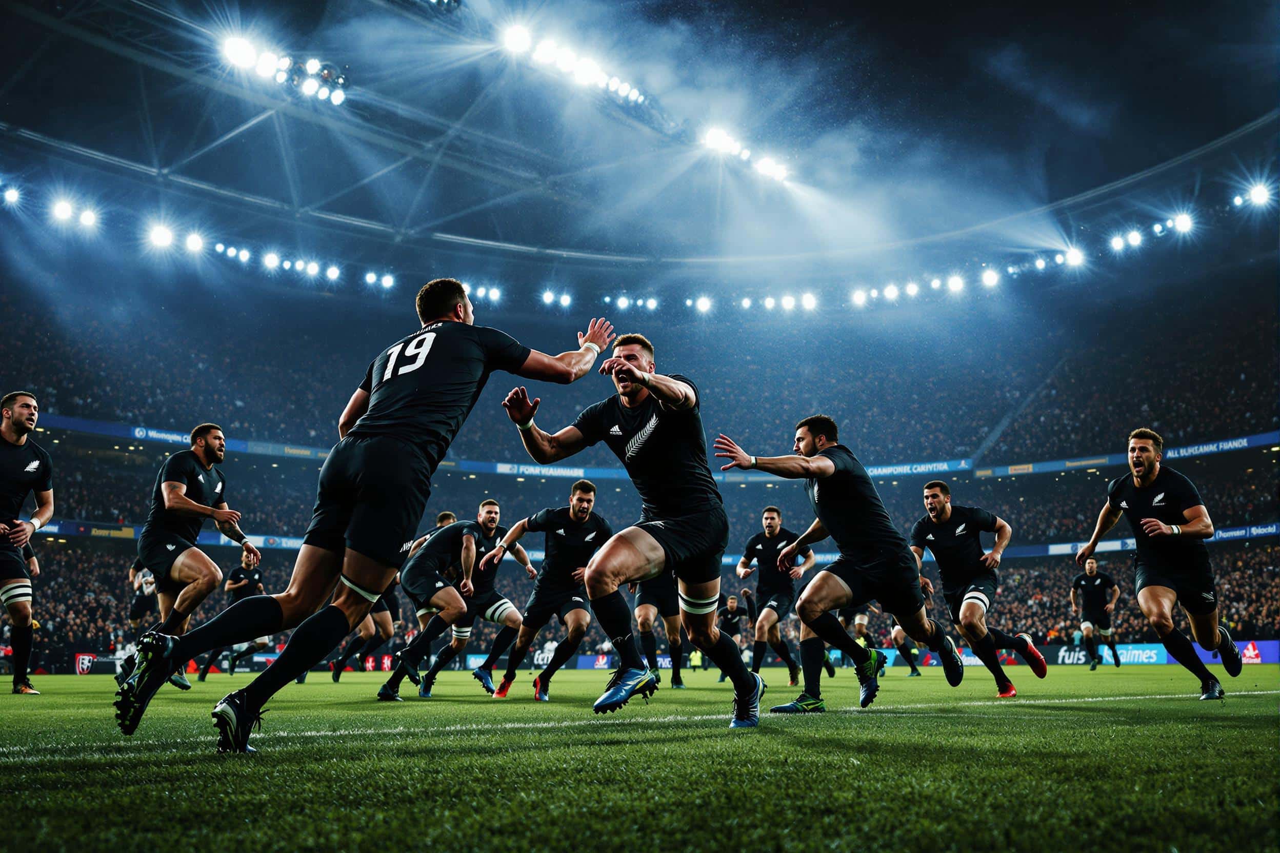 Maillot D’entrainement All Blacks 2019 – Adidas Noir Taille L – Occasion