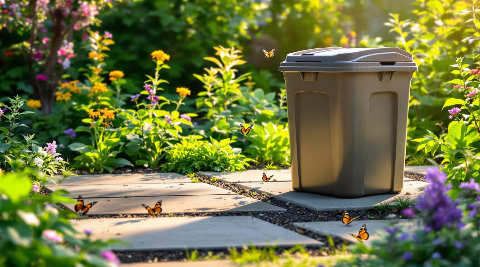 Composteur sur dalle béton : Optimisez votre jardin avec cette solution pratique et durable !
