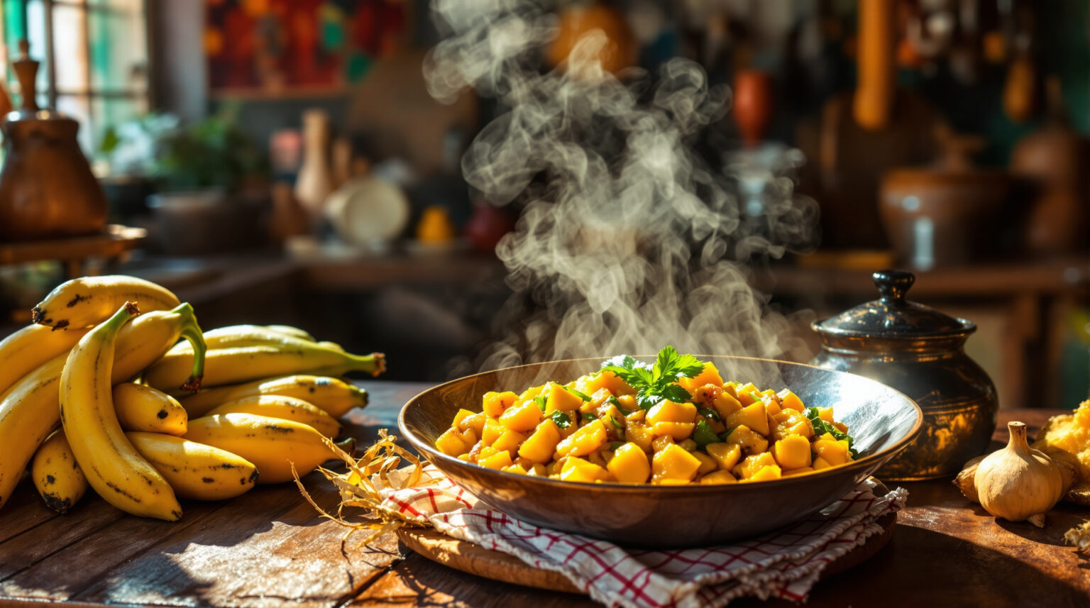Foutou banane plantain : Découvrez la recette authentique et savoureuse à réaliser chez vous !