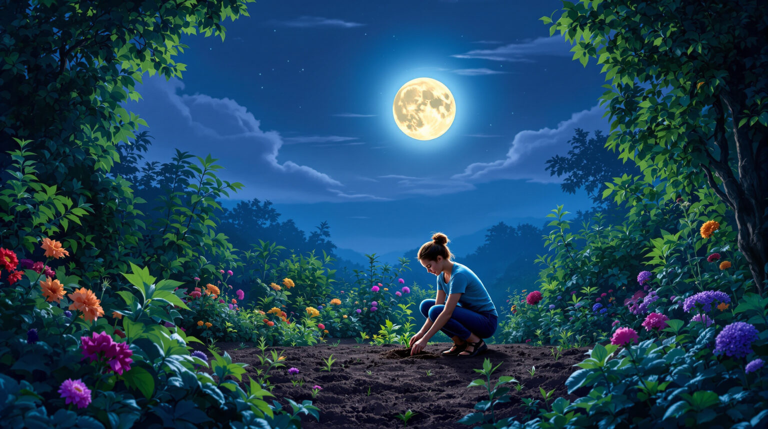 Jardiner avec la lune 2024 : Guide complet pour des cultures réussies et harmonieuses