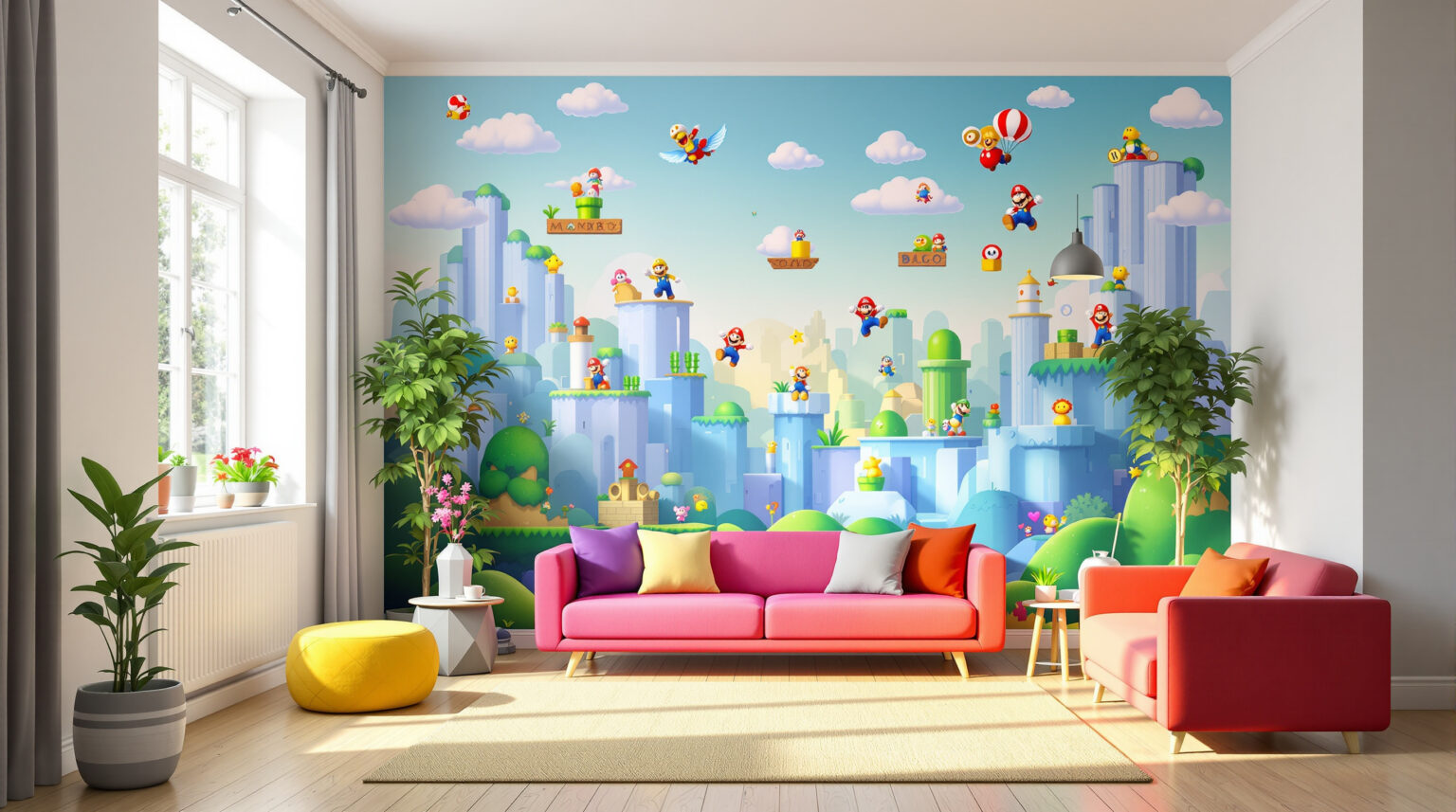 Tapisserie Mario : Transformez votre intérieur avec style et couleur !
