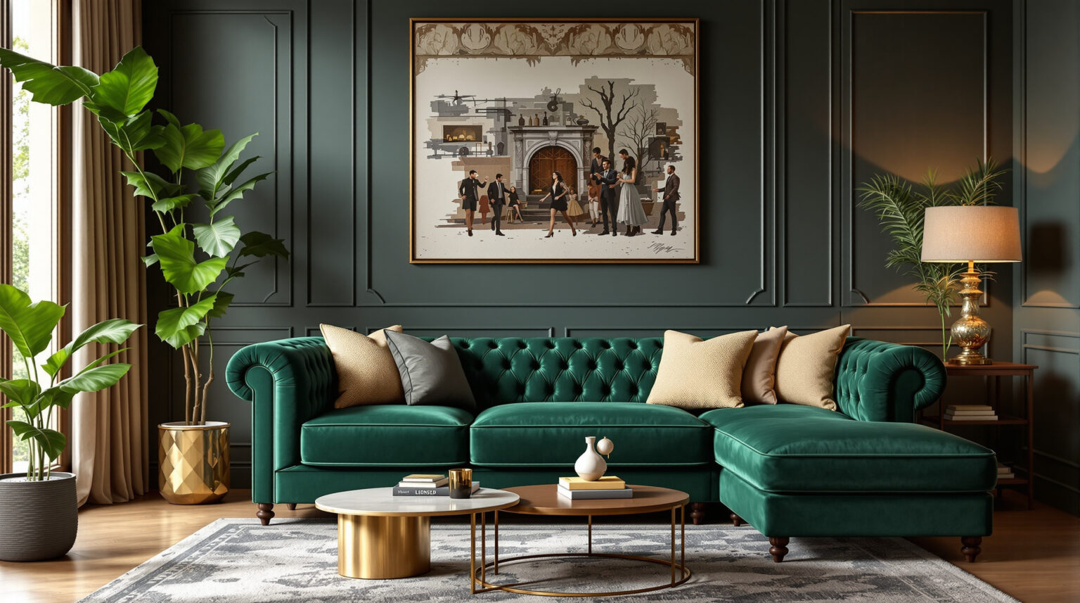 Canapé chesterfield angle : Élégance et confort pour votre salon